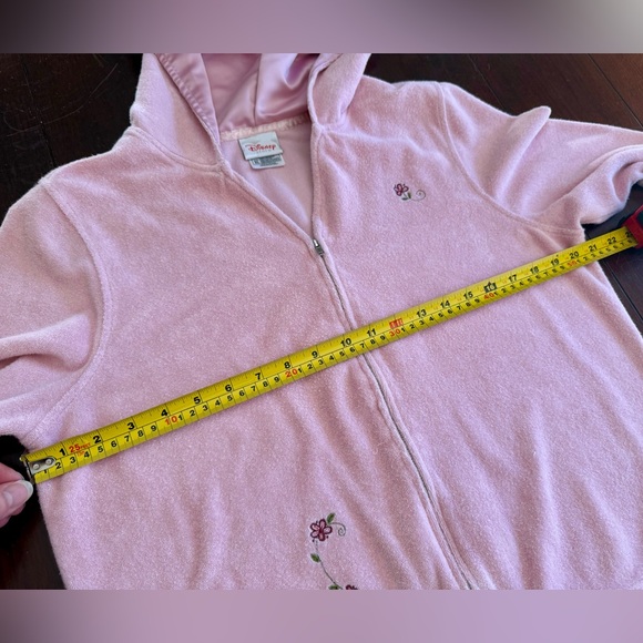 Disney Store Mickey & Minnie Mouse terrycoth pink jacket with hood Embroidery - Picture 10 of 12
